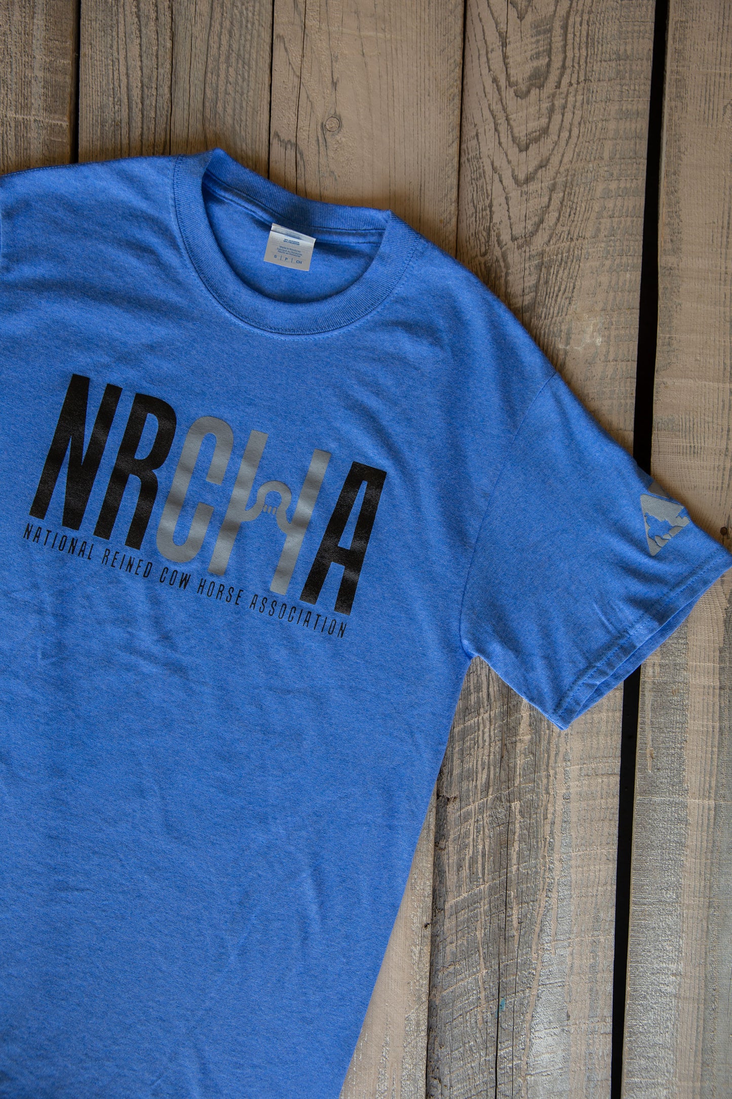 Men's NRCHA Logo Classic Heather Royal Short Sleeve Tee