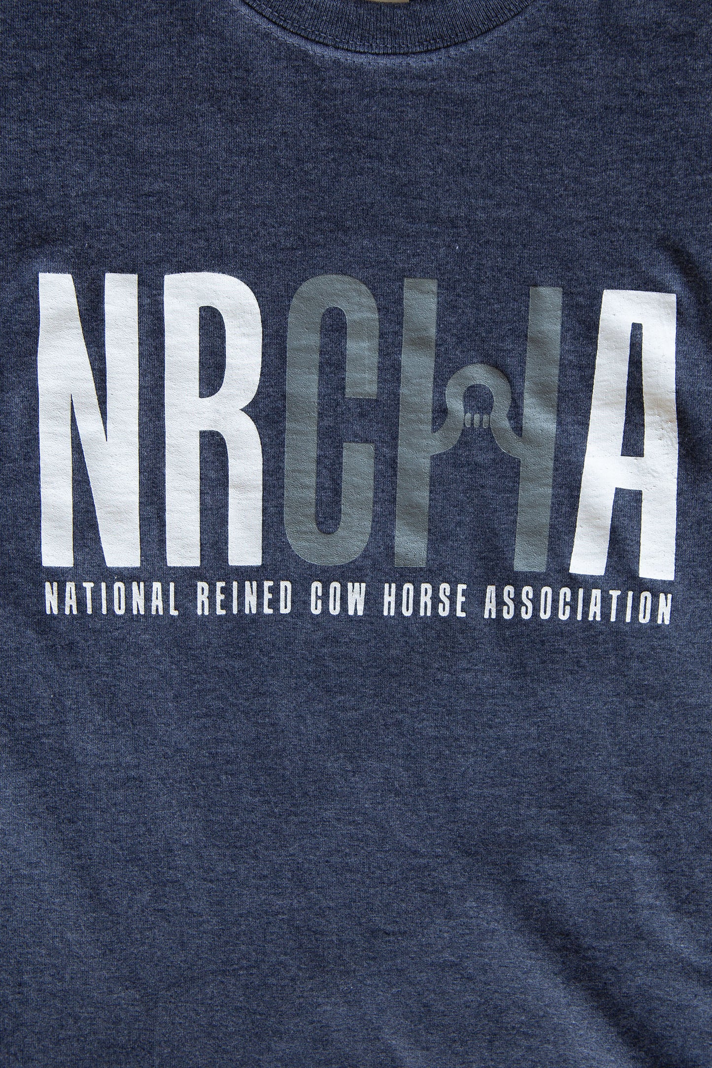 Men's NRCHA Logo Short Sleeve Heather Navy T-Shirt