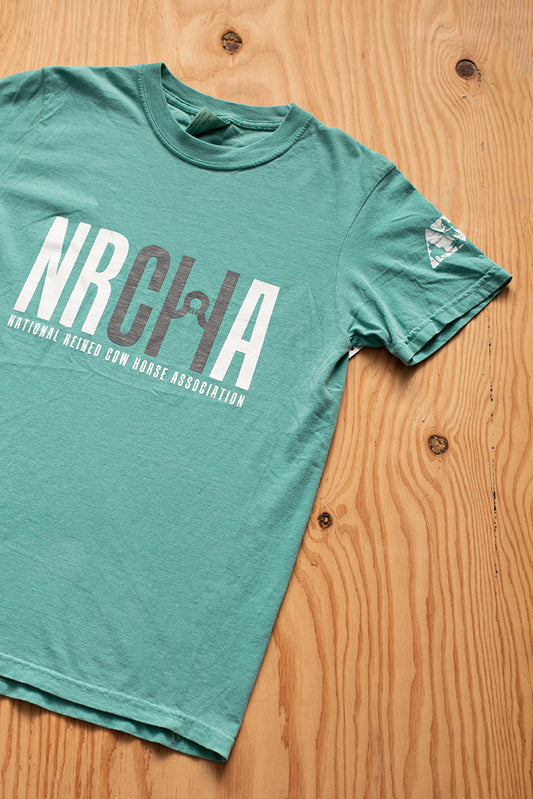 Men's NRCHA Logo Short Sleeve Seafoam T-Shirt