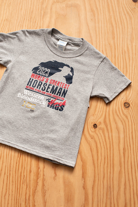 NRCHA WGH 2023 Youth Athletic Heather T-shirt