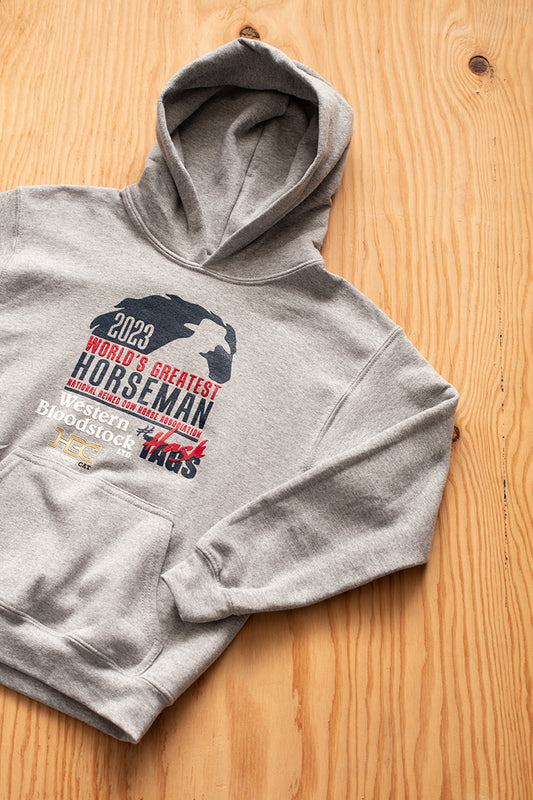 NRCHA WGH 2023 Youth Sports Grey Hoodie